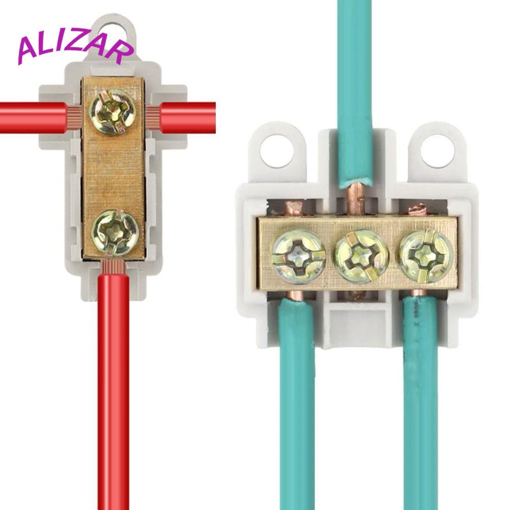ALIZAR T-type สายไฟ Terminal ไฟฟ้าทั่วไป Connector Splitter สายไฟสายไฟกล่องแยกล็อค Quick Crimp Quick