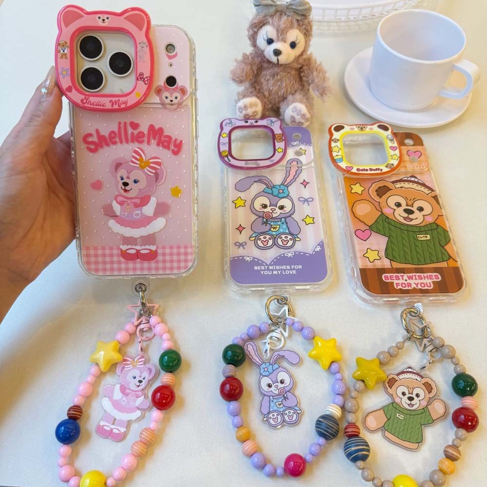 เคสโทรศัพท์ Duffy 17ProMax น่ารักเข้ากันได้สําหรับ iPhone 16ProMax 15ProMax 13 14ProMax