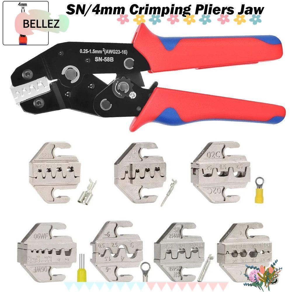 BELLEZ CRIMPING คีมขากรรไกร,กว้าง 4 มม.SN-2546B 02C SN CRIMPING คีม Jaw, 48B 58B 06WF 2549 03H CRIMP