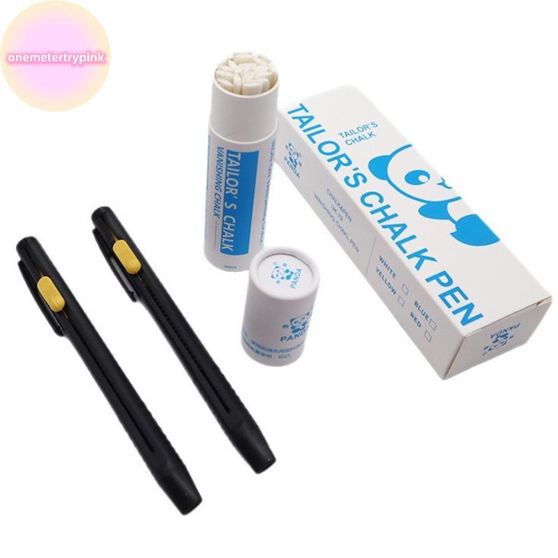 ONEPINK 2 ปากกา + 20 พรีเมี่ยมเติมชอล์กดินสอ Patchwork Disappearing ผ้า Marker ปากกาสําหรับ DIY Craft เย็บเครื่องหมายชอล์กอุปกรณ์เย็บผ้า.