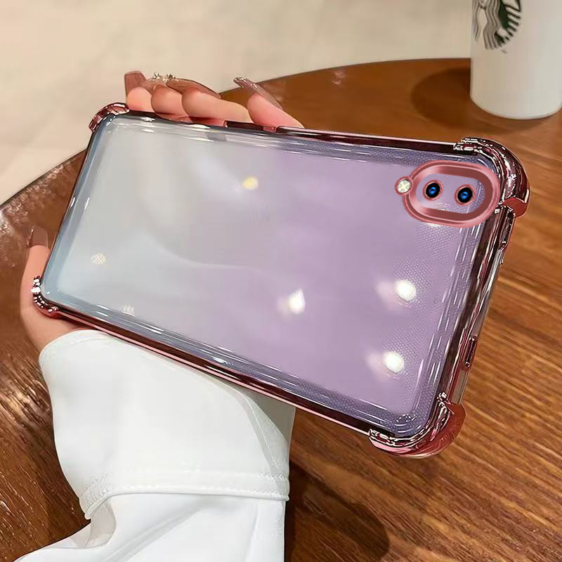 เคส vivo y91c เคส vivo y1s เคสโทรศัพท์เคลือบด้วยไฟฟ้าป้องกันการตกสี่มุมสําหรับเคส vivo y91c เคส vivo