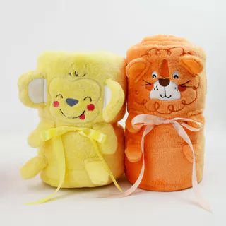 Amusant ผ้าห่มหน้าตุ๊กตา ขนาด 100*150 ซม. EH6J46,EH6J47,EH6J48