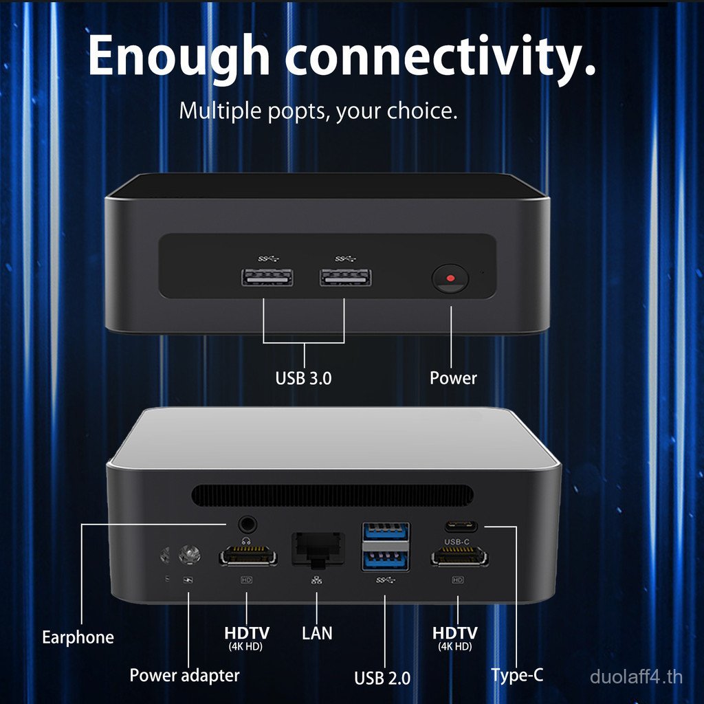 Zhiben Mini คอนโซล AMD R7-5800H คอนโซลคอมพิวเตอร์ขนาดเล็ก 8-Core เกม LOL Office Home Design