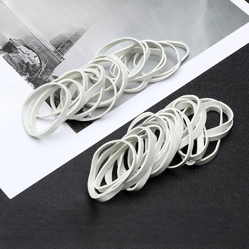 38x5mm/25x5mm/25x4mm 500g l ยางรัด | สีขาว| Strong & Stretchable Elastik & MIAO MING