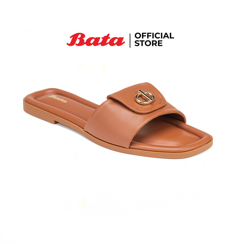 Bata บาจา รองเท้าแตะแบบสวม แฟชั่น สำหรับผู้หญิง รุ่น SALLY สีแทน 5314276 สีดำ 53