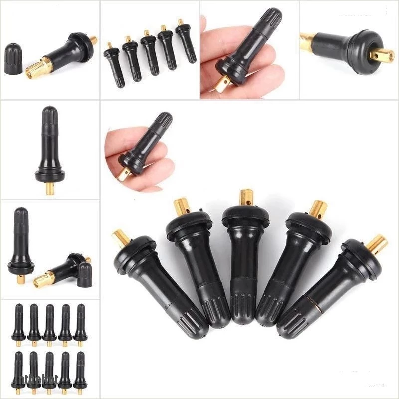 [พร้อมส่ง] วาล์วตรวจสอบความดันลมยาง Tire Valve Stem Pressure Sensor (TPMS) จุ๊บลมยางเซนเซอร์ พร้อมน็อตยึด ทองเหลือง