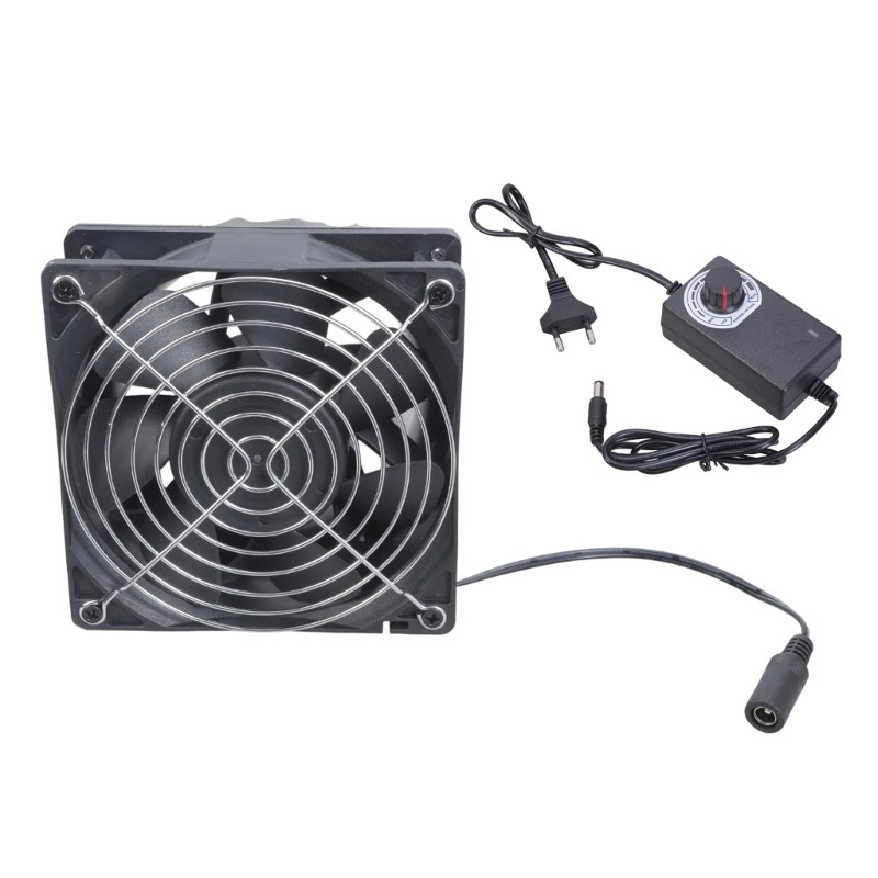 HL พัดลมดูดอากาศ 120 มม. 12V 2 7A Air Exhaust Extractor พัดลมชุดสําหรับบัดกรีไอเสีย Blower