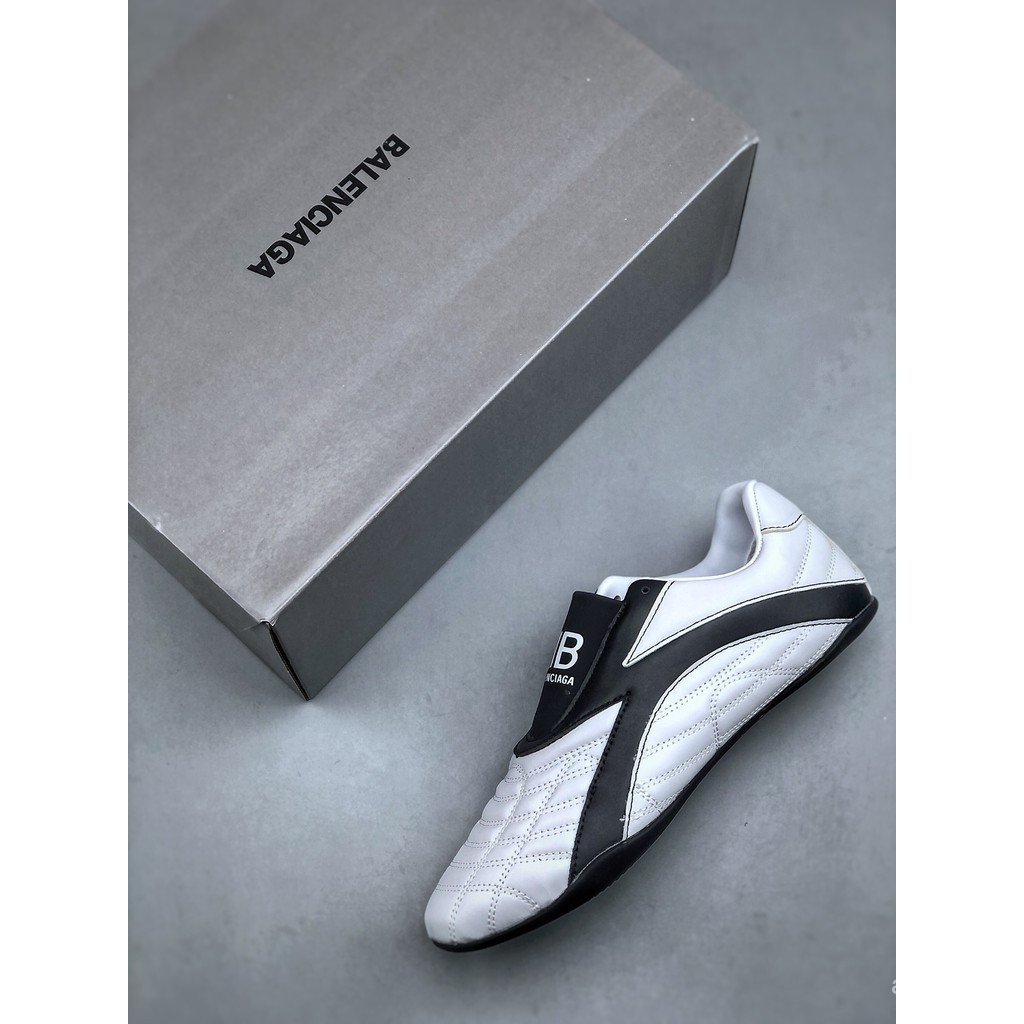 Balenciaga Balenciaga Zen Leather Fashion Lace-Up Low-Top Sports Casual Shoes YS4N