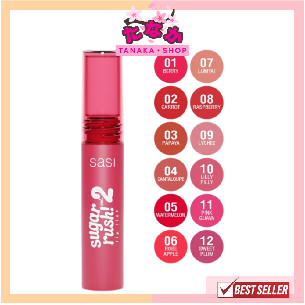 🔥แท้/ดีลสุดคุ้ม/ไลฟ์ทุกวัน🔥sasi Sugar Rush Lip Tint Vol.2 2g. ลิปทินท์