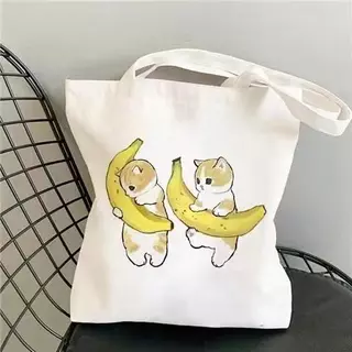 【จัดส่งจากกรุงเทพฯ】 กระเป๋าผ้ามินิมอล 12 ลายสกรีน ขนาด 34*38cm กระเป๋า Tote Bag