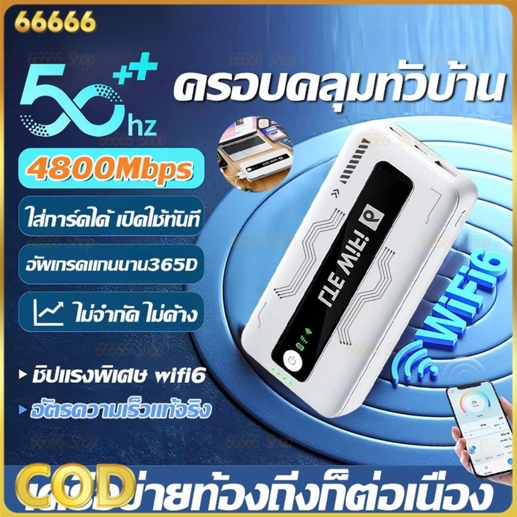 ⚡️wifiพกพา+พาวเวอร์แบงค์2in1⚡D-LINK 5G/LTE Mobile Router Network เทคโนโลยี WIFI เน็ตเร็วสูงสุด4800M/s ไวไฟพกพาใส่ซิม
