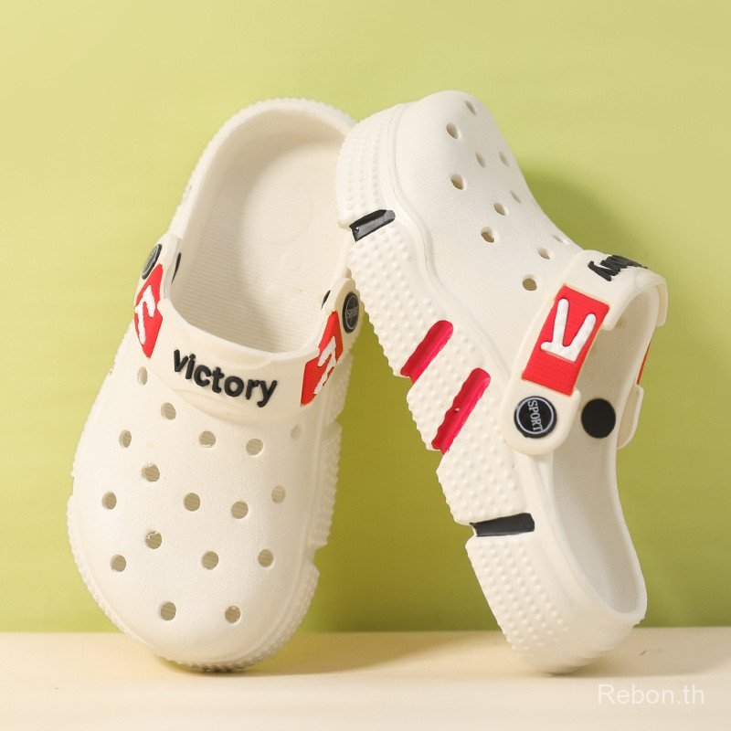 รองเท้าแตะ Breathable Toe dual-use beach hole สำหรับทั้งเด็กและผู้ใหญ่ สวมใส่ง่าย ระบายอากาศดี เหมาะสำหรับฤดูร้อนและกิจกรรมกลางแจ้ง - รูปที่ 4