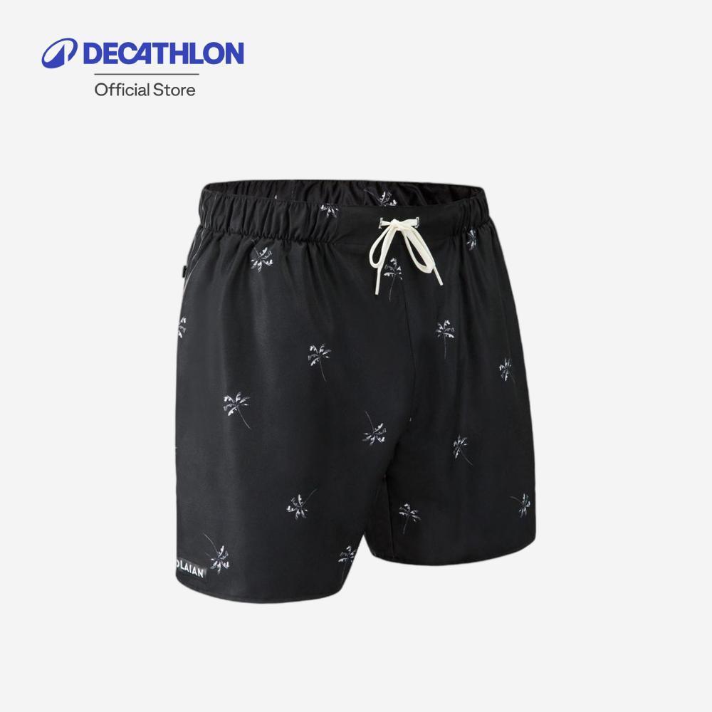 Decathlon Men’S Swim Shorts 15" กางเกงว่ายน้ำขาสั้นสำหรับผู้ชาย รุ่น 100 ยาว 15 นิ้ว - Black