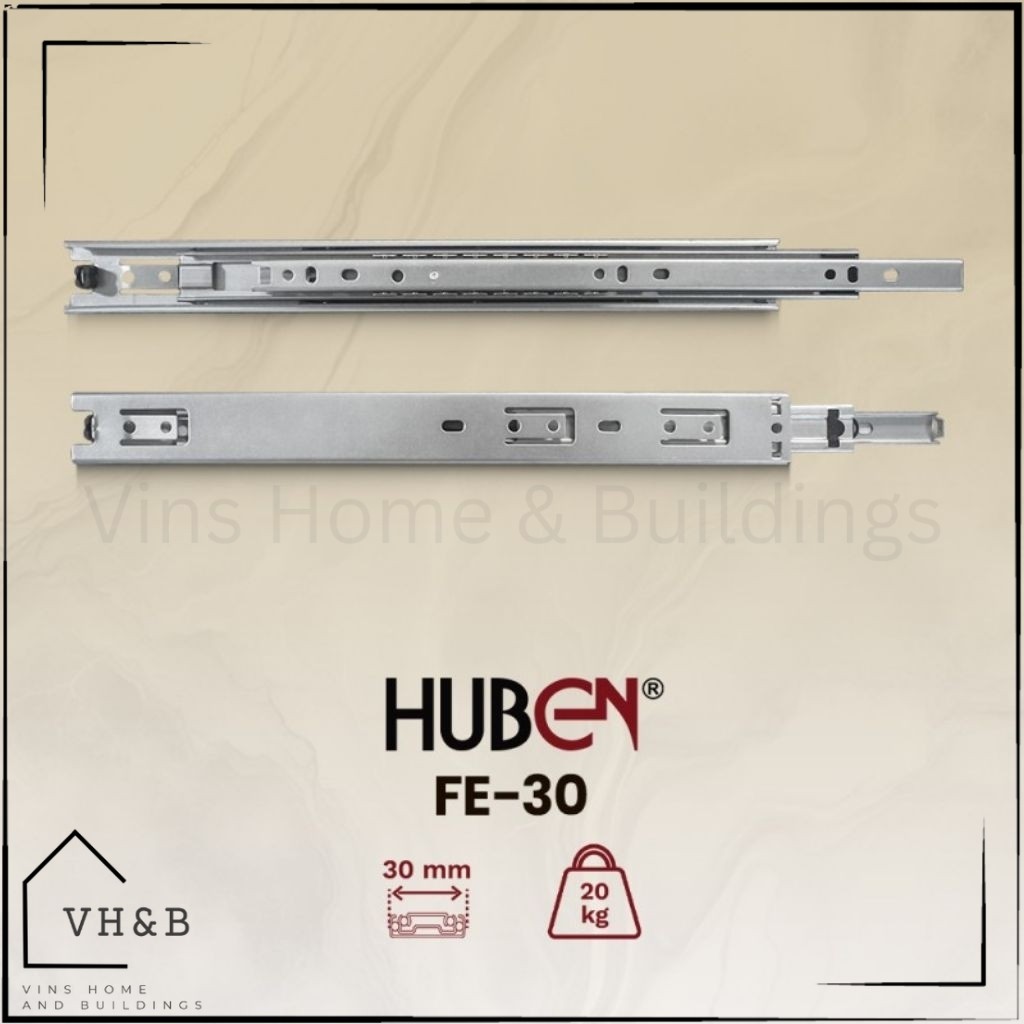 [VHB] (1 คู่) (35 ซม.) Huben FE 30 Double Track Full Extension FE30 รางลิ้นชักขนาด 35 ซม.