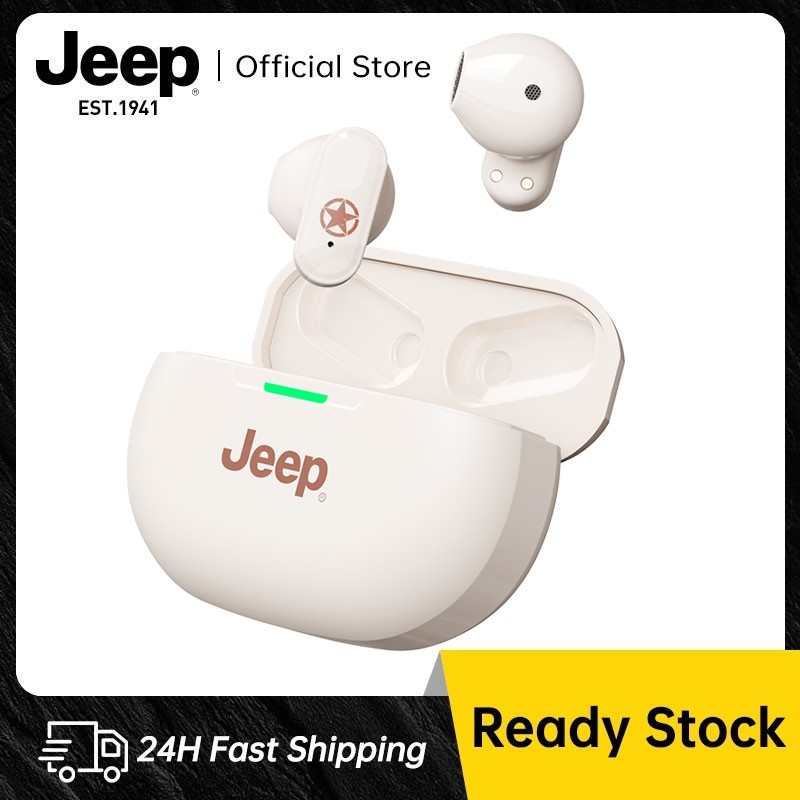 Jeep EW011 หูฟังบลูทูธไร้สาย Bluetooth  5.3 HiFi HD Call กันน้ำ ลดเสียงรบกวน หูฟ