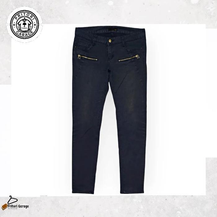 Soft Ankle Biker Jeans Dry Denim Le Shop Skinny Fit Earth Blue Wash Color Vintage 30