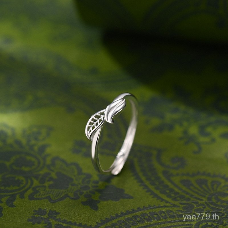 เปิดสไตล์ใหม่ Mori s999 หญิงเงินสเตอร์ลิง แหวนปรับได้นิ้วชี้ ดีไซน์ทันสมัย N8PB