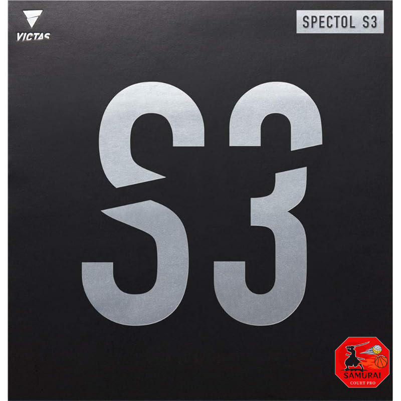 VICTAS Table Tennis Rubber Spectrum S3 Table Soft Speed-type High Tension Offensive Black 2.0 210030