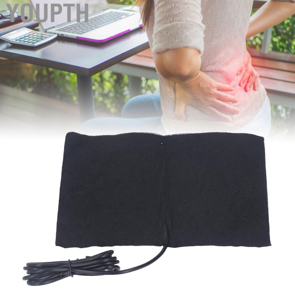 Youpth แผ่นอุ่นไฟฟ้า DC5V ประหยัดพื้นที่เครื่องทำความร้อนแบบงอได้เหล็กคาร์บอนน้ำหนักเบา 15 X 20 ซม. 