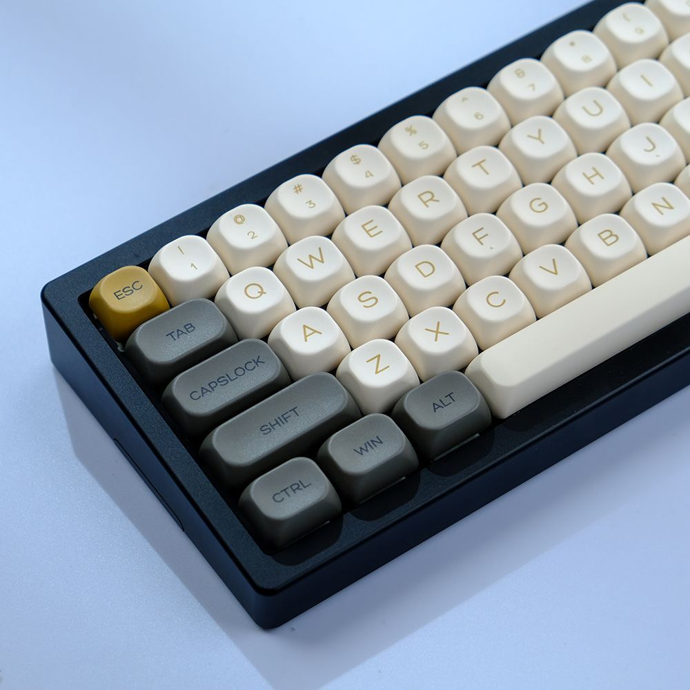 Aesthetic Minimalist Micro Light Keycap PBT DYE-sublimation คํา MOA ความสูง Dye-Sublimated สําหรับ 60-108% สําหรับ MX Switches คีย์บอร์ดเครื่องกล