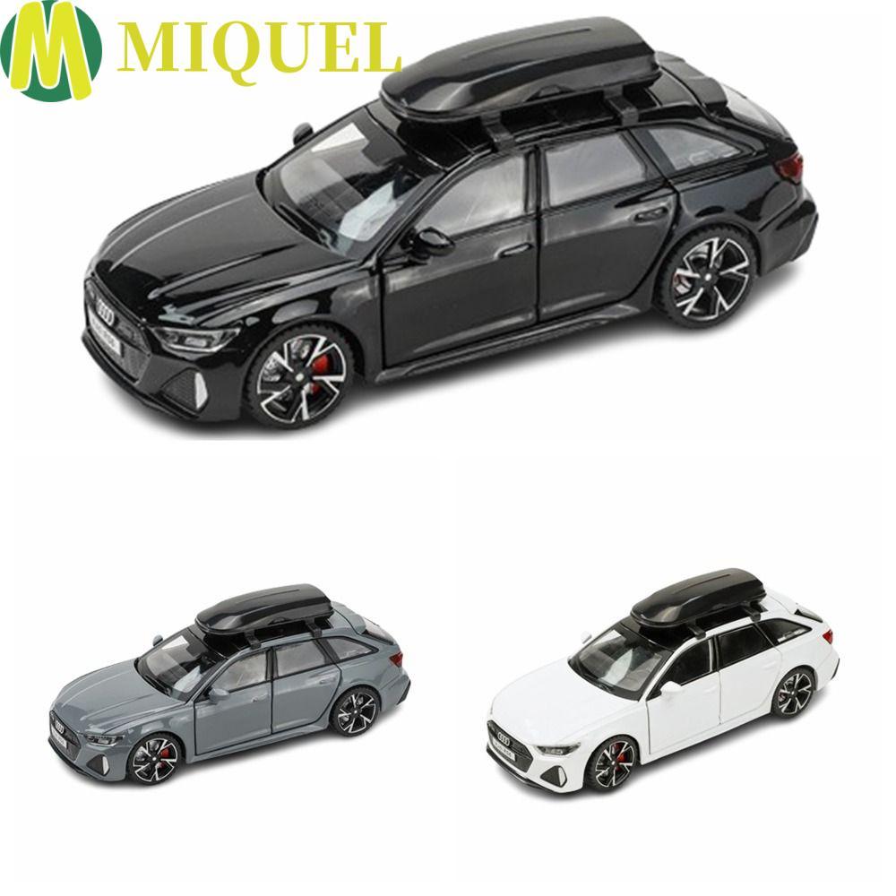 MIQUELZA Audi RS6 รถของเล่น, 7 ประตูเปิด 1:32 Audi Alloy Car Model, Model Vehicle Collection Diecast