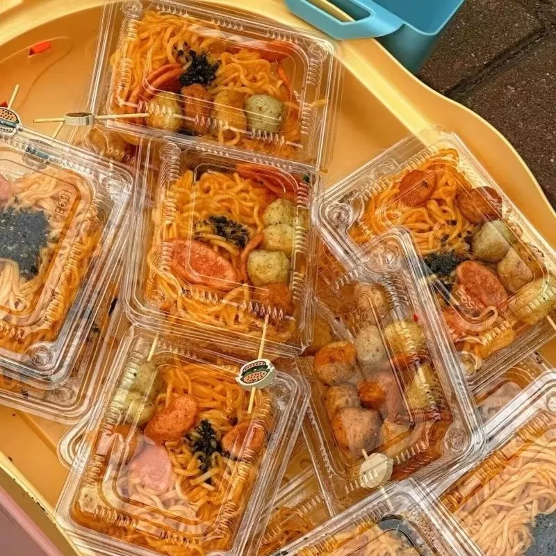 กล่องพลาสติกใส เบอร์ ใส่ขนมหวาน ทองหยอด ทองหยิบ จัดเบรค ขนมเดลิเวอรี่ แพคละ100 ใบ