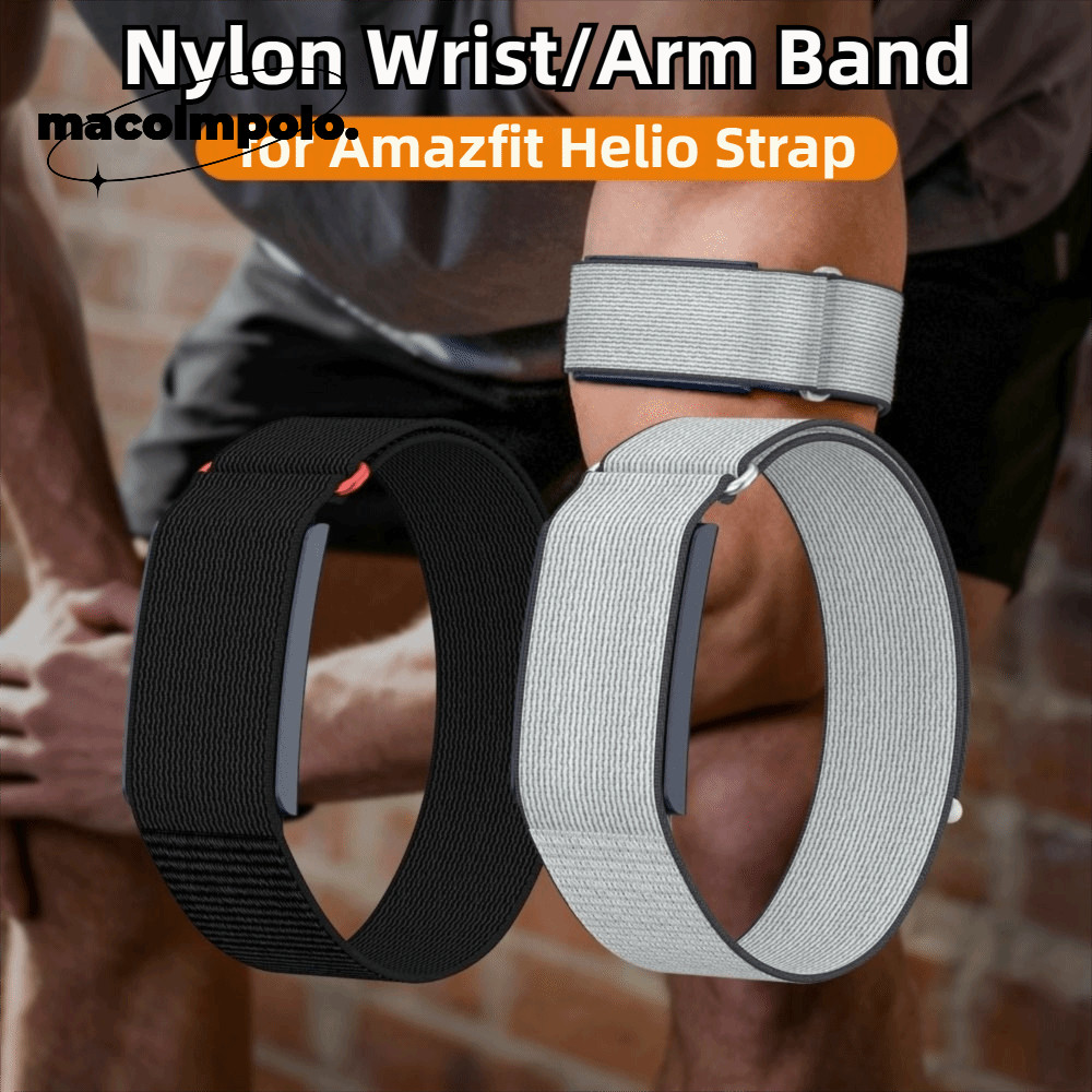 สายรัดติดตามฟิตเนส, สายสปอร์ตไนลอนแบบปรับได้, แขนออกแบบห่วงระบายอากาศ/สายรัดข้อเท้าสําหรับสาย Amazfi