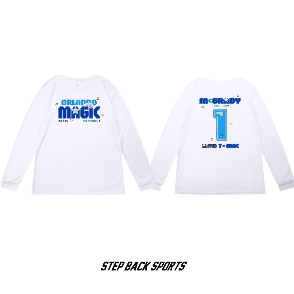 เสื้อยืด Tracy McGrady สำหรับออกกำลังกายกลางแจ้ง สวมสบาย แห้งไว แขนยาว