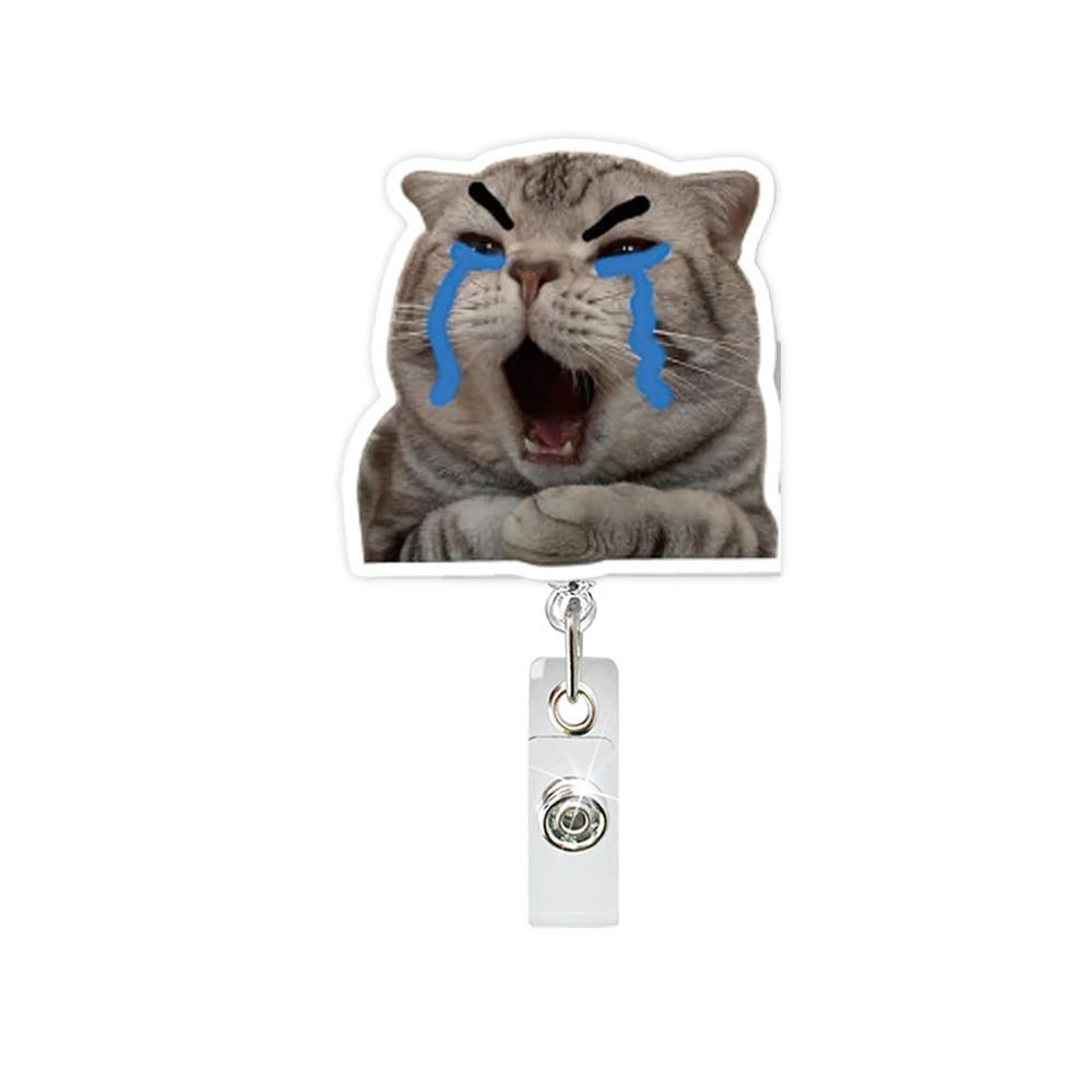 Compact อะคริลิค Badge Reel ทนทาน Retractable รูปที่ 4