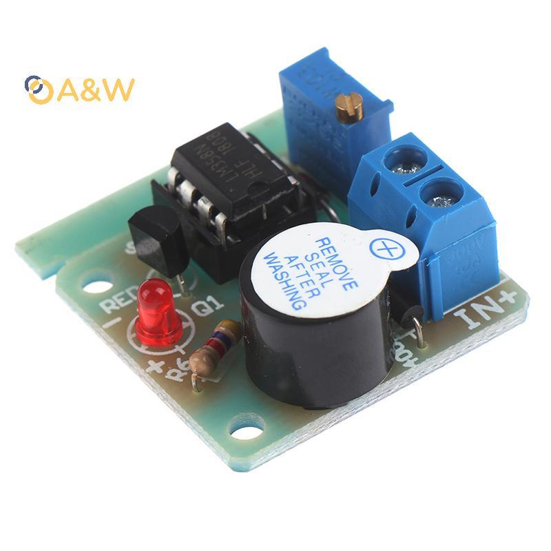 A&W Anti Over Discharge โมดูลป้องกันแรงดันต่ํา Audible Alarm Buzzer 9V 12V