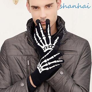 ถุงมือเต็มพื้นที่นิ้วลายกะโหลก ไม่ลื่น ออกแบบมาให้น่าสนใจสำห…