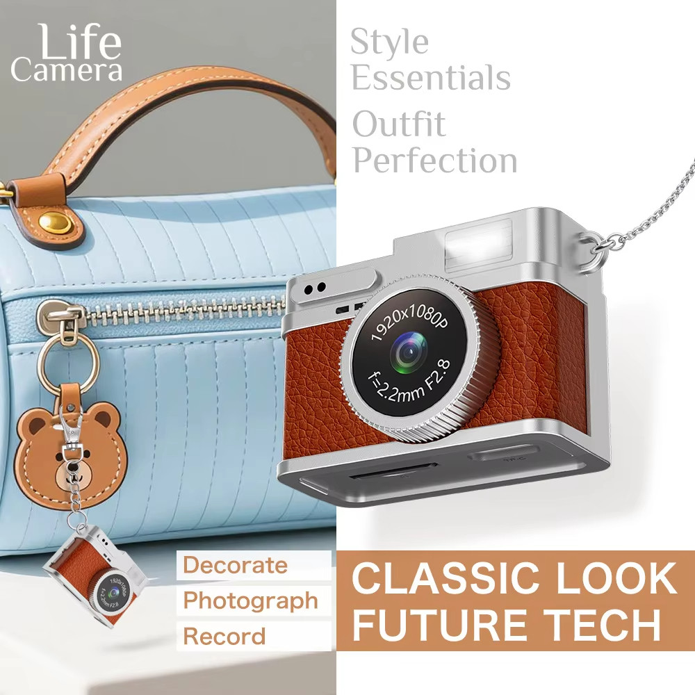 กล้องดิจิตอล 4K Retro CCD Mini Cam พร้อมหน้าจอกีฬากลางแจ้งในร่มแบบพกพา Vintage ขนาดเล็กมากกล้องวิดีโอ Video Recorder