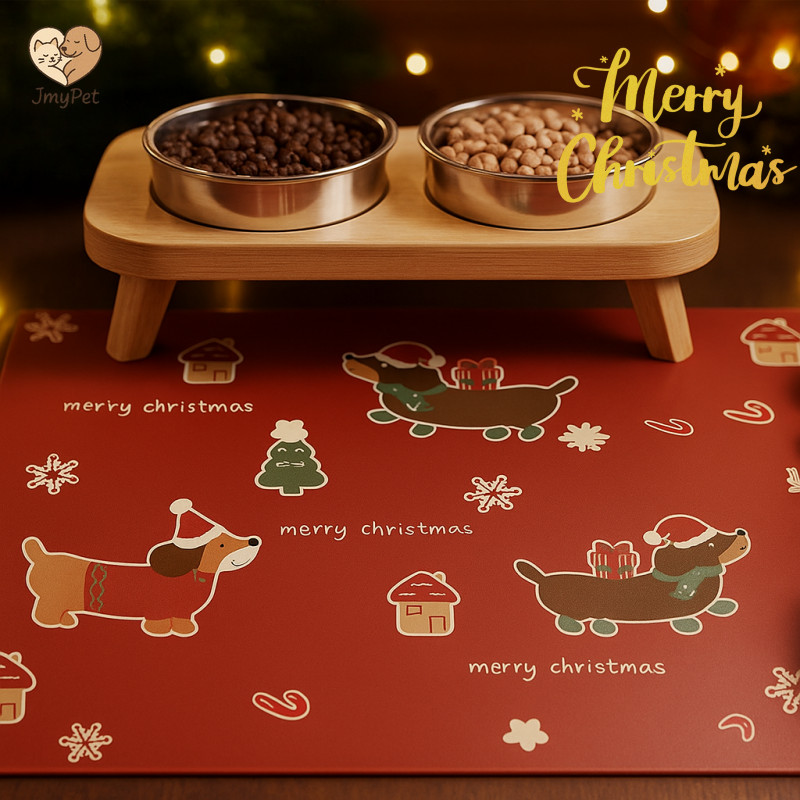 COD เสื่ออาหารสัตว์เลี้ยง เสื่ออาหาร กันอาหารหก ซับน้ำ ทนต่อการสึกหรอ ป้องกันการลื่นไถล ทำความสะอาดง่าย