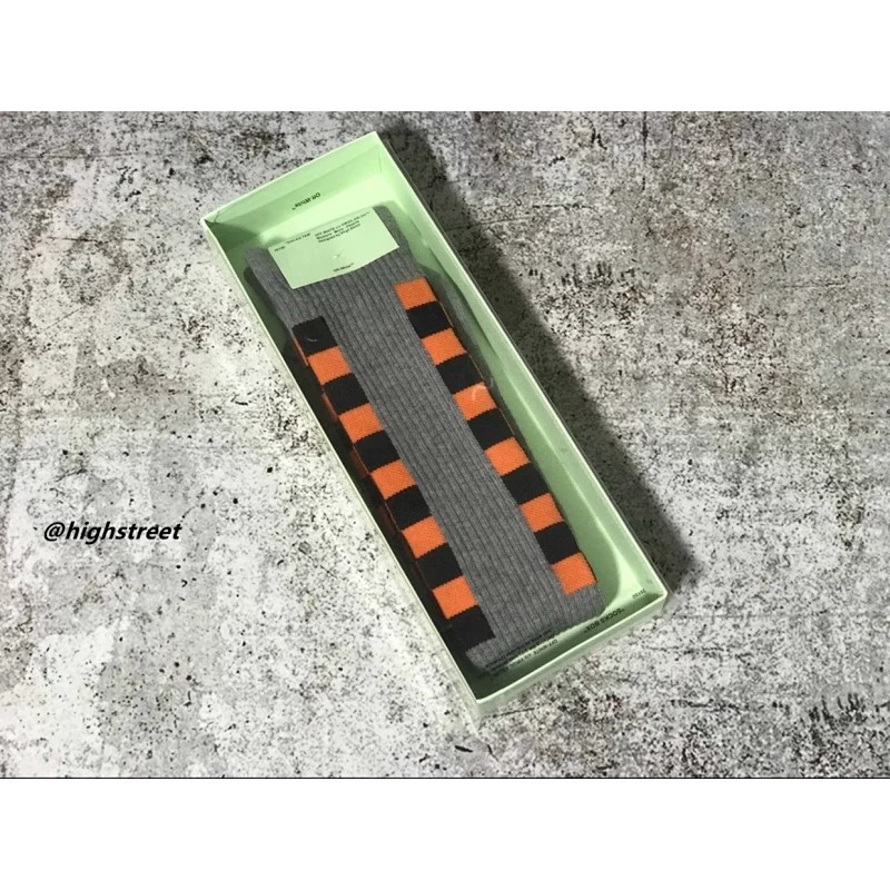 OW SOCKS Orange Square และ 17SS Classic สองสี