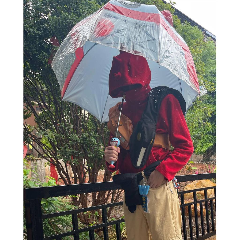 Walter Van Beirendonck W < Issue Snake Head Bag Canvas หมวกสะท้อนแสงสไตล์เดียวกันทรงเว้า