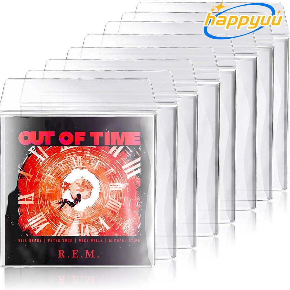 HAPPYUU Vinyl Records Sleeve, 7/10/12 นิ้วหนา LP Record Cover, Resealable Record Storage Bags Record
