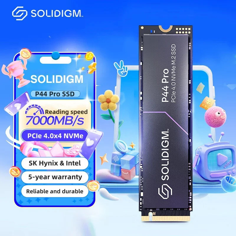 SK hynix Solidigm P44 Pro SSD 1TB 2TB 500GB M.2 PCIe4 NVMe ไดรฟ์ Solid State ภายในความเร็วสูงอ่านและ