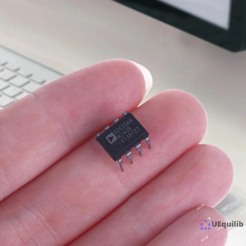 Uequilib 1 ชิ้น DIY อุปกรณ์เสริมใหม่ AD620ANZ AD620AN AD620 DIP8 Low Power Instrumentation Amplifier