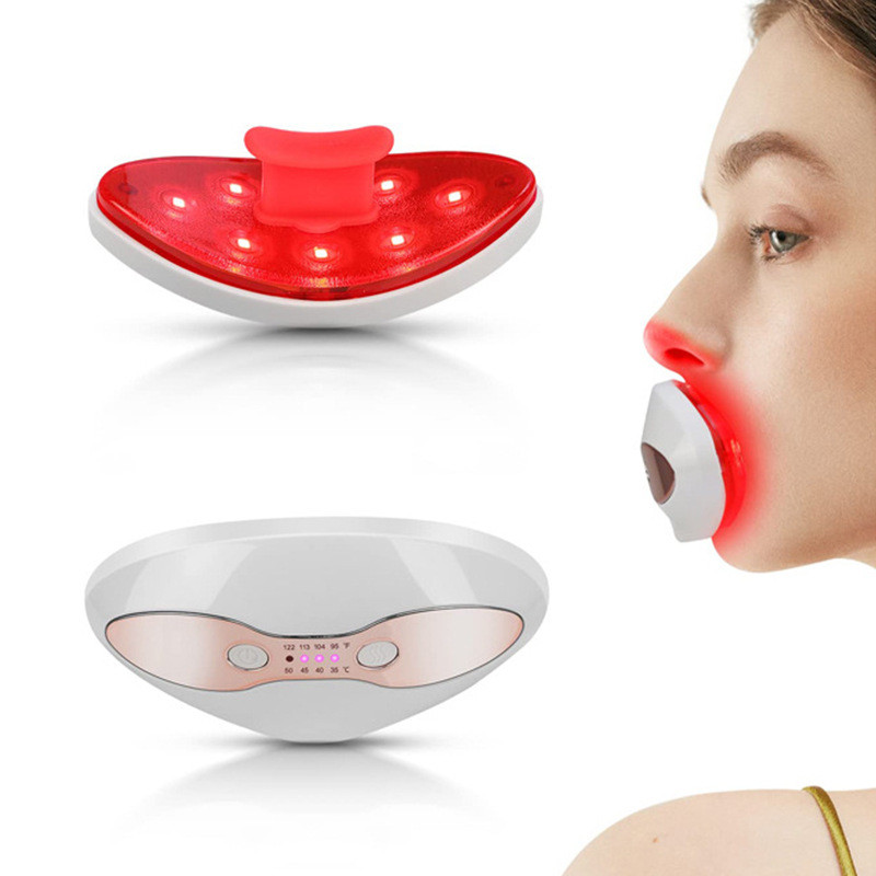 Cross-Border Beauty Lip Instrument LED เครื่องทําความร้อนแบบพกพา Lip Protector อินฟราเรดคอลลาเจน Dud