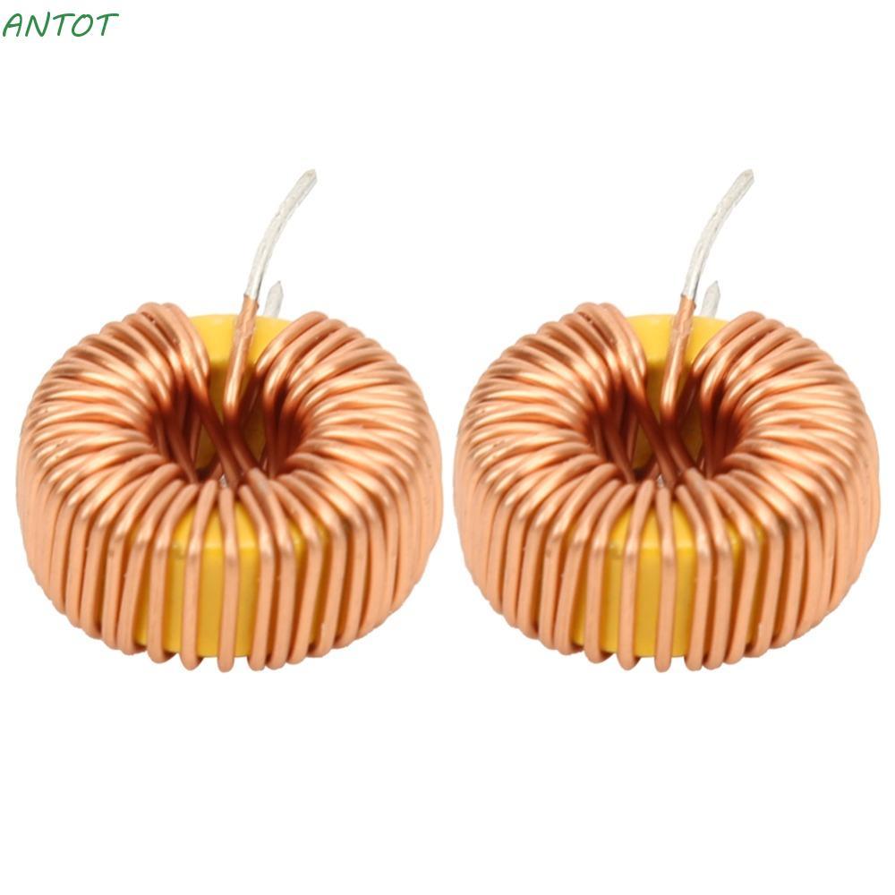 ANTOT 20PCS Toroid Inductor ลวด, 100UH แนวตั้ง Toroidal Inductor, ต้านทานต่ํา 0.6 มม. Toroidal Core 