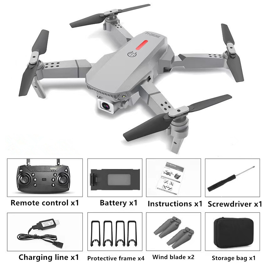 2022 ใหม่Quadcopter E88 Pro WIFI FPV Droneพร้อมมุมกว้างH