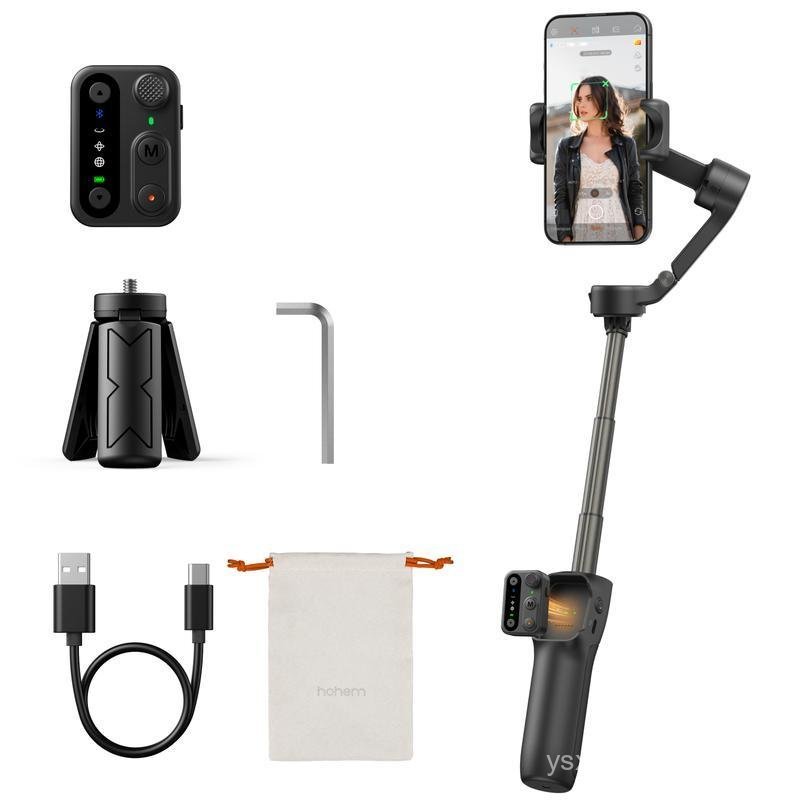 Hohem iSteady X3 SE Plus Gimbal Stabilizer สําหรับ iPhone, AI การติดตามใบหน้า,สมาร์ทโฟนGimbal พร้อมร