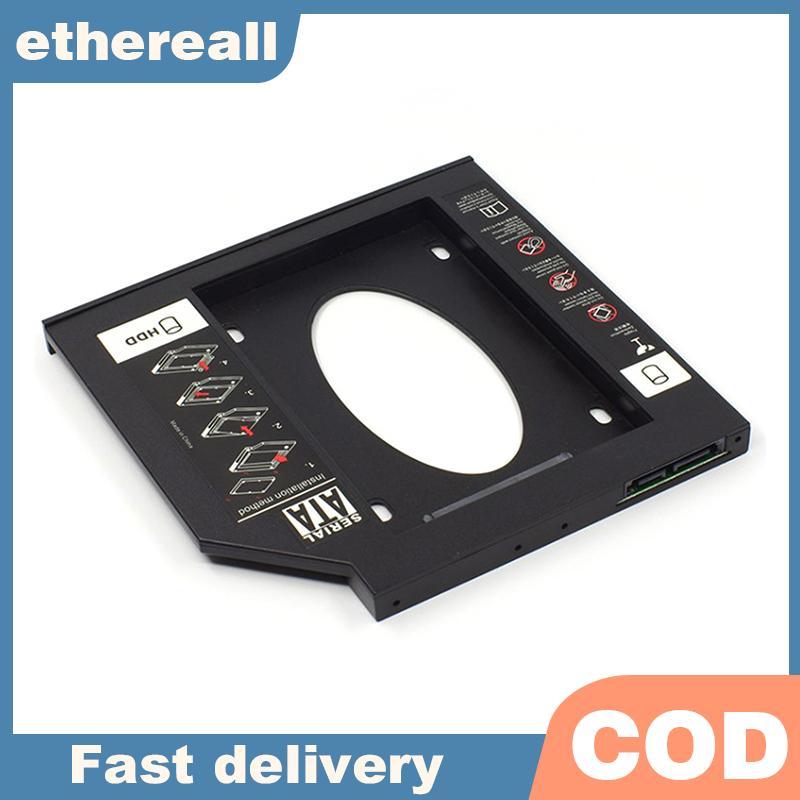 ETH พลาสติก 9.0 มม.9.5 มม.12.7 มม.HDD แคดดี้ SATA 3.0 ฮาร์ดดิสก์ไดรฟ์ SSD กล่องสําหรับแล็ปท็อป CD-RO