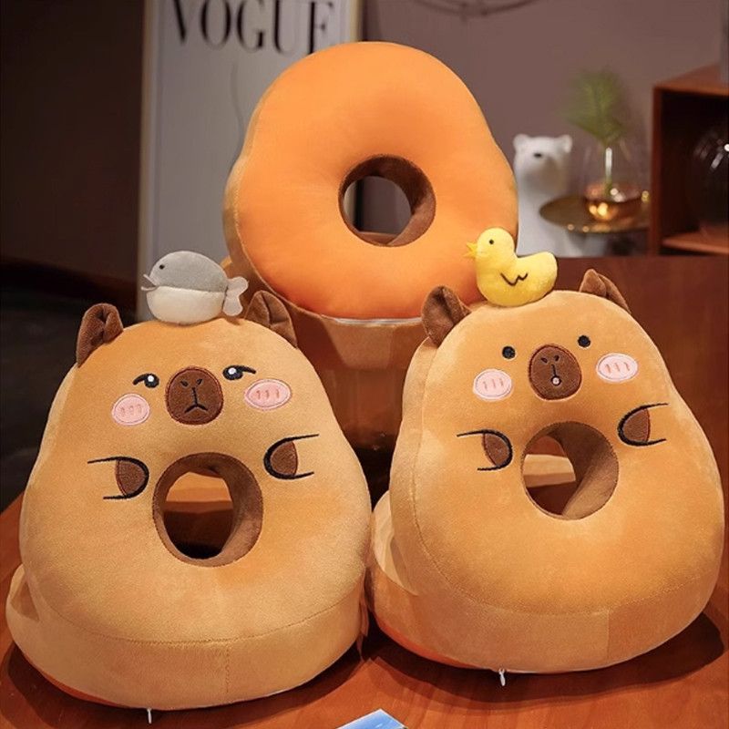 หมอนงีบ Capybara หมอนซุกมือ หมอนตุ๊กตา ดีไซน์การ์ตูนน่ารัก หนานุ่ม วิธีการใช้งานสองวิธี - รูปที่ 7