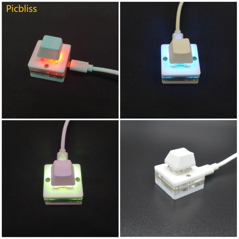 Picbliss Mini Keyboard สําหรับคัดลอก USB Wire Single-Key Mechanical Key Key การเขียนโปรแกรม