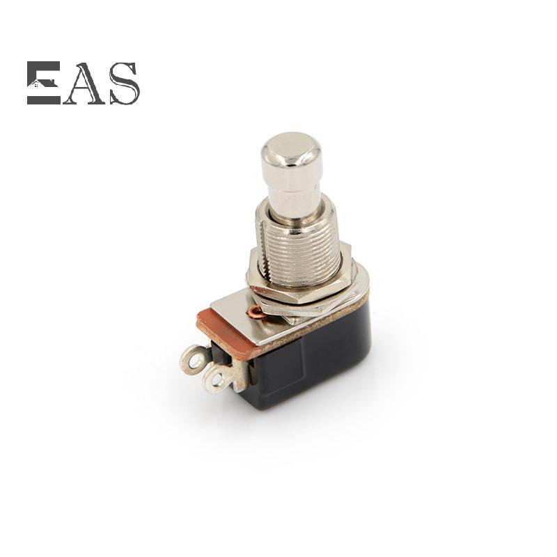 [EA] สวิตช์กีตาร์ไฟฟ้าใหม่ Momentary Push Button Foot Switch SPST TH