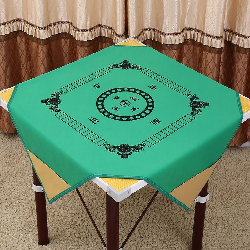 Mahjong Strawcloth Mat Mahjong ผ้าปูโต๊ะ Mat ทนต่อการสึกหรอ Anti-Slip Mahjong ผ้าขนาดใหญ่หนึ่งเมตรตา