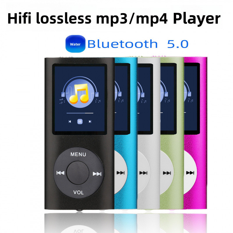 บลูทูธเครื่องเล่น MP3 ช่องเสียบการ์ดเครื่องเล่น MP4 แบบพกพาสําหรับนักเรียนนวนิยายการอ่าน MP3