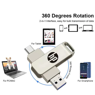CODHP OTG 2 IN 1 ความเร็วสูง 1TB 2TB USB Type-C OTG แฟลชไดรฟ์สําหรับโทรศัพท์มือถือแท็บเล็ตพีซี