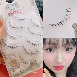 M116 Series ภายใต้ขนตาแต่งหน้าทุกวัน Lash Extension มังงะขนตาล่างธรรมชาติ 5 คู่